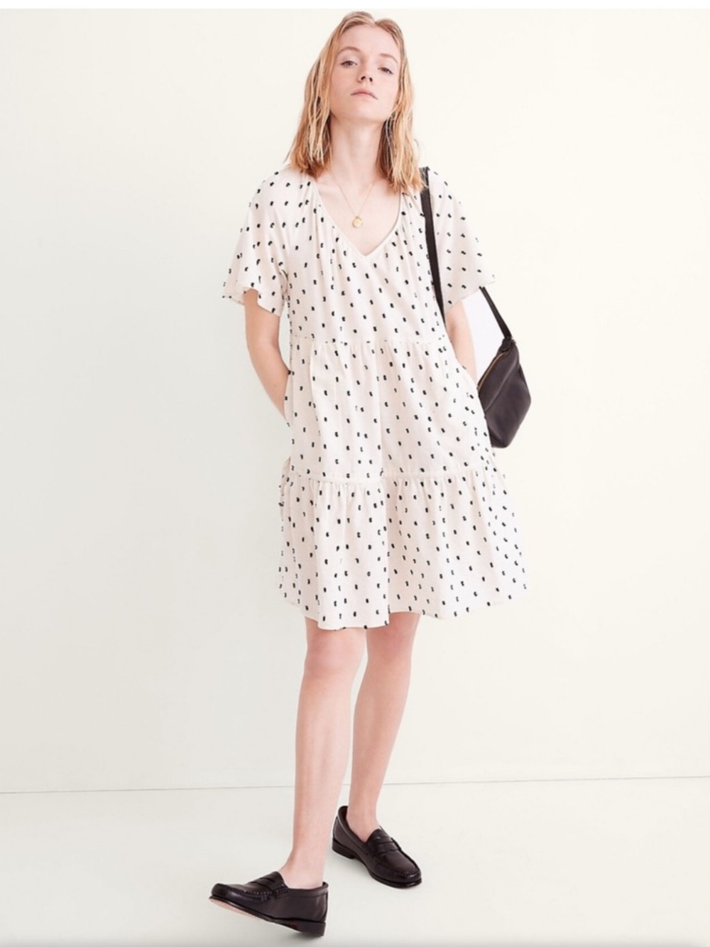 Madewell Cotton-Linen Lorelei Mini Dress